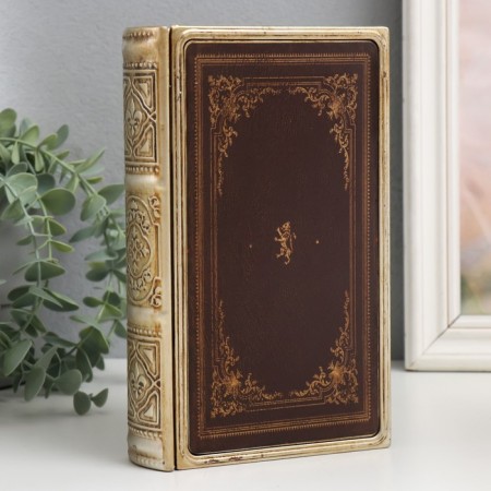 Broke-book metal, leatherette "Heraldic lion" 20x12x4 cm
