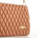 Bag Women's Messenger with a zipper, beige color