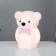 Nightmare "Bear with a bow" LED from batteries 3haaa white 9.5x13x17.5 cm Risalux