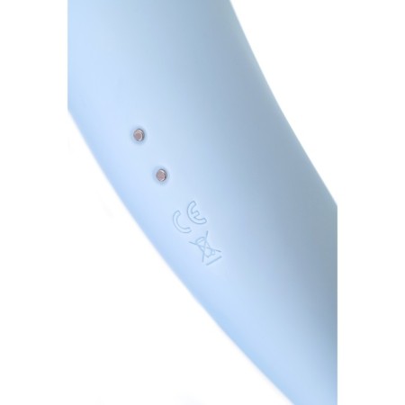 Vacuum-wave contactless stimulator of the Satiffyer Twirling Pro clitoris, silicone, blue color-3