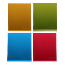A notebook of 96 sheets in Calligrata Gradient, cover coated cardboard, offset unit, mix
