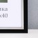 Photo frame Plastic "Gamma" 30x40 cm, black with silver