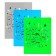 A4, 180 μm folder, calligrata "monsters", translucent, with a print. Mix