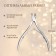 Pleshiles are manicure, double spring, 10 cm, blade length - 9 mm, silver color