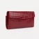Women's wallet on the button, red color