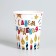 A disposal of paper dishes is a single birthday ”, candles and stars