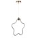 Lamp Bayerlux "Star" LED 37W gold 39x6x40-150 cm