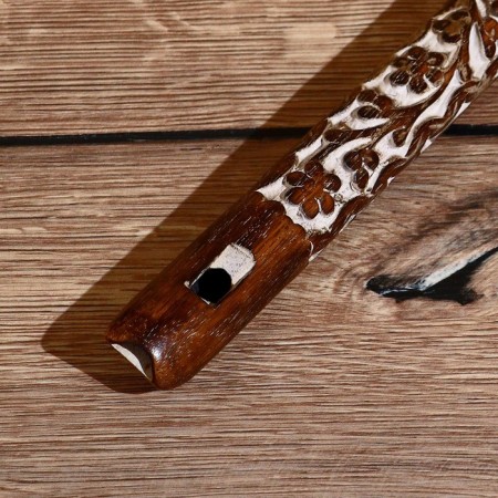 Flute "pattern" wood 33*2*2 cm-1