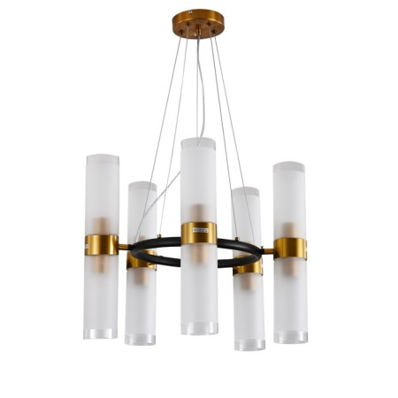 Lamp Ceiling Economy light 10256/10BK+GD WT, 10x60W, E27, 60x46x46 cm, gold color