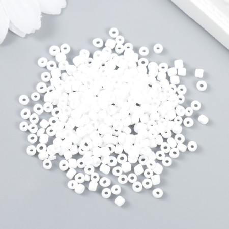 Beads "Zlatka" 08/0, 3 mm, 10 g 0041m white-1