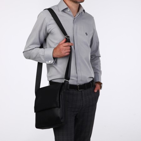 Male bag, "saxi", black color-9