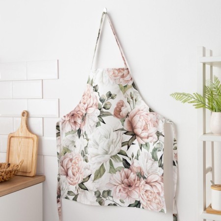 Apron Ethel "Peonies" 60x70 cm, 100% HL, sarzha 190 g/m2-7