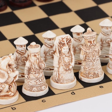 Chess desktop souvenir "Qing dynasties" 28 x 28 cm, king H-5.5 cm, pawn H-4.5 cm-8