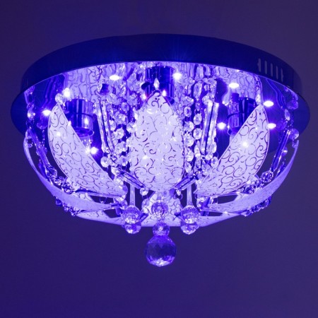 Svetogor chandelier "Grodno" 4x60W E27 LED lighting chrome 40x40cm-7