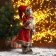 Santa Claus "in a red fur coat with a flashlight" 45 cm