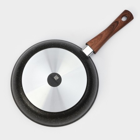 Granit Ultra Black Gold pan, 26 cm, glass cover, anti -stick coating, removable handle-10