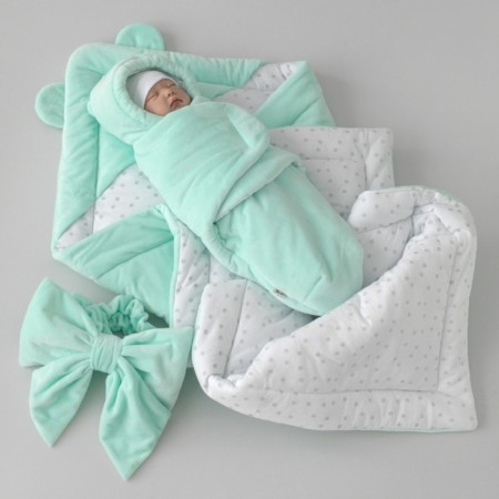 Set for discharge Winter Kinderlitto "Bear", 5 items, height 56-62 cm, mint color-3