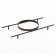 Stand for a cauldron on the barbecue box of steel 10 mm, diameter 30 cm