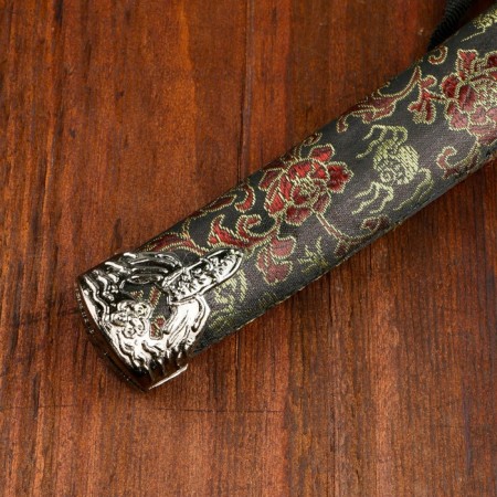Souvenir weapon "Katana", black scabbard with patterns in the form of a dragon, 47 cm-5