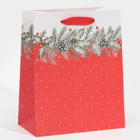Laminated vertical "spruce branch", MS 18 x 23 x 10 cm, New Year-1