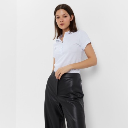 Women's pants (eco -leather) minku: eco leather Black color, size 42-4