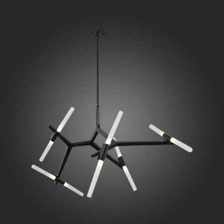 Ceiling Ceiling ST LUCE. SL947.402.10. Laconicita. 10x5 watts, G9, 4000k, 160x40x95 cm, black color-6