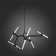 Ceiling Ceiling ST LUCE. SL947.402.10. Laconicita. 10x5 watts, G9, 4000k, 160x40x95 cm, black color
