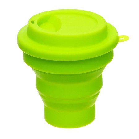 A glass for drawing DEVENTE. School, folding (silicone), light green-2