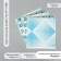Scrapbooking paper bilateral "rhombus" density 180 grams set 5 pcs 30.5x32 cm