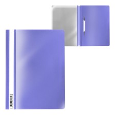 A4 180 μm folder, Erichkrause Fizzy Pastel, purple, transparent top, up to 130 sheets