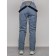 Semi -combinezone Ski Drapeted Women's, Size 48, Gray Color