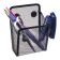 Standing for writing accessories on magnets, for magnetic boards, mesh, metal, black