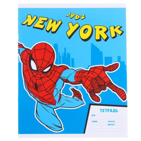 A set of first grader in the folder, spider-man, 40 items-38