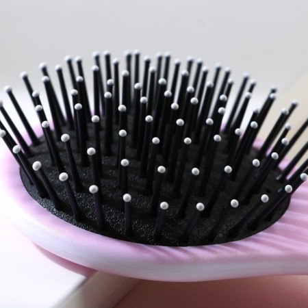 Massage comb round "Unicorn" 16.5x8 cm-2
