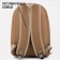 Backpack School Textile Mood, 25x13x37 cm, beige color