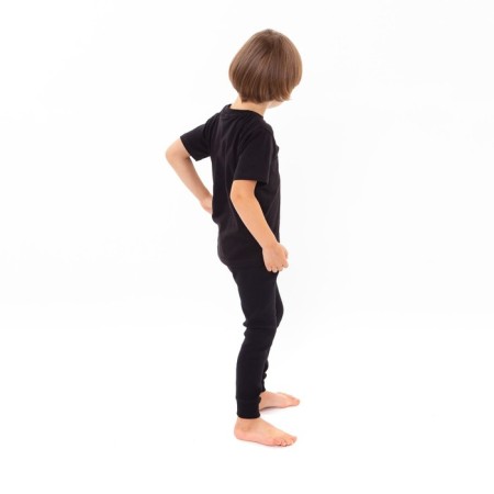 Thermal underwear for a boy (pants), black color, height 152 cm-2