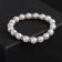 Bracelet Pearl "Bride" with rhinestones, ball No. 8, white color, d = 5.5 cm