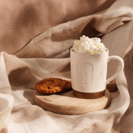 Ceramic mug Sl Home "Dolce Farm Nento", 400 ml, white color-5