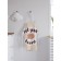 Apron of a kitchen with a photo print "Message", adjustable, size OS