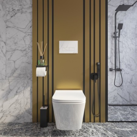 Washing key IDDIS ON-X, 245x31x165 mm, universal, white marble, two-level-1