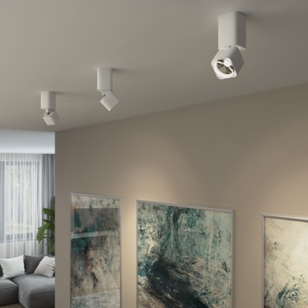 Lamp ceiling Elektrostandard, Cubus LED 10 W, 55x55x140 mm, IP20, white color-2
