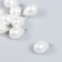 Decor for creativity Plastic "Pearl-boat with a loop" set 10 pcs 1.4x1 cm