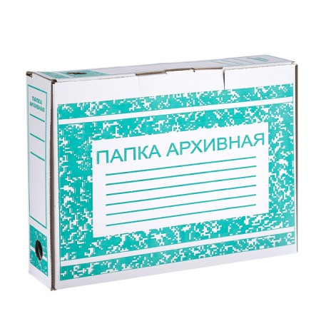 Archive box with A4 Calligrata valve, 75 mm, microhofrocardon, up to 700 sheets, white-1