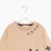 Kit for children (sweatshirt, trousers), beige/black mix, height 152 cm