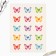 Easter slide in a set with stickers for eggs "Butterflies".