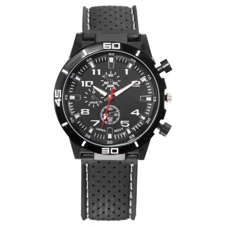 Men's watch, D-4 cm, black-1