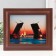 Key closed "Divorce bridge" 26.5x31.5 cm nut