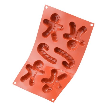 Form for cooking cookies, silicone, 33.6x18x2.4 cm-7