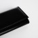 Women's wallet on the button, black color