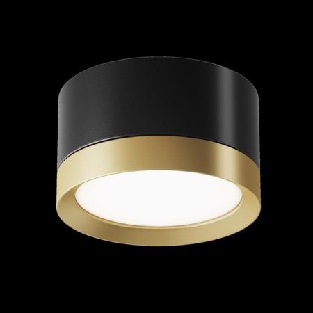 Technical C086CL-GX53-SRD-BG, 1XGX53, 15W ceiling lamp, 8.5x8.5x5 cm, black color with gold-2